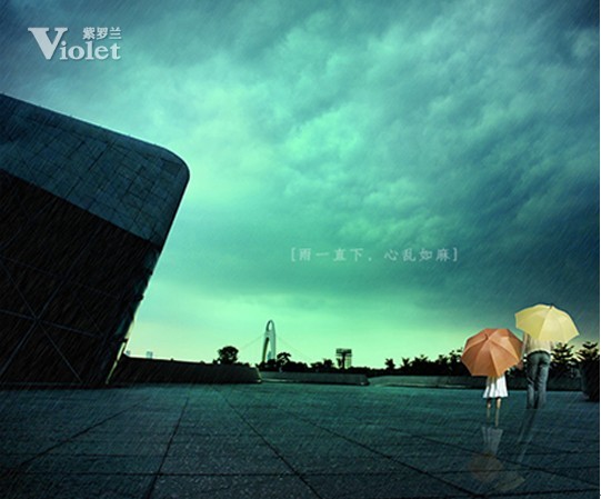 雷雨天氣 紫羅蘭溫情守候